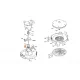 STIHL  Pierścień uszczelniający wał 15x35x7 9640 003 1610